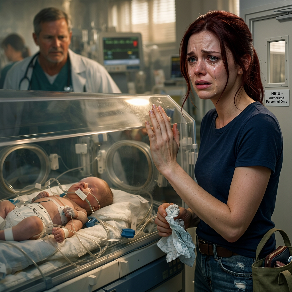 In het ziekenhuis liet ze haar zieke pasgeborene achter – 25 jaar later komt een krachtige vrouw binnen en spreekt…