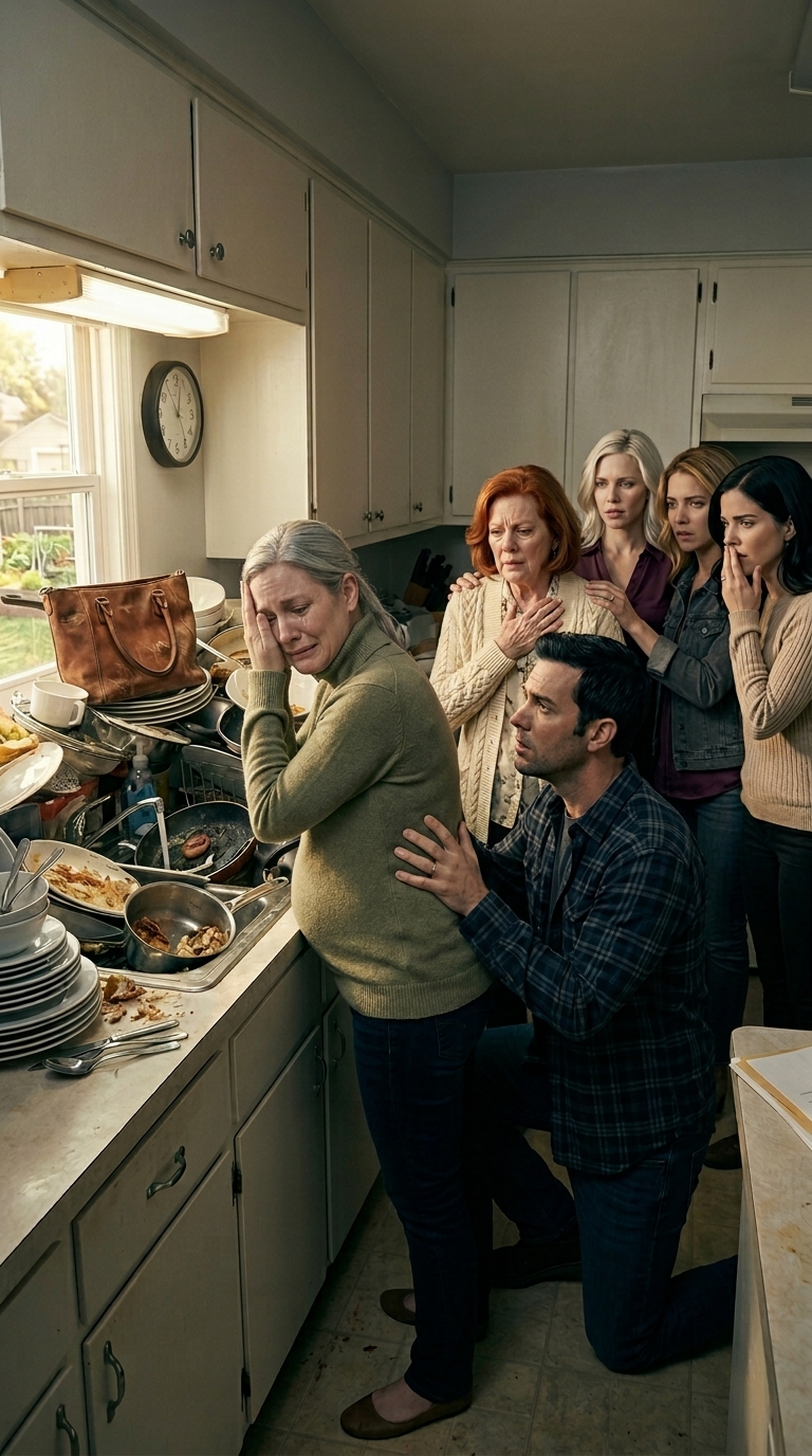 Een momentje… – Toen ik mijn vrouw, acht maanden zwanger, om tien uur ‘s avonds in haar eentje de afwas zag doen, werd…