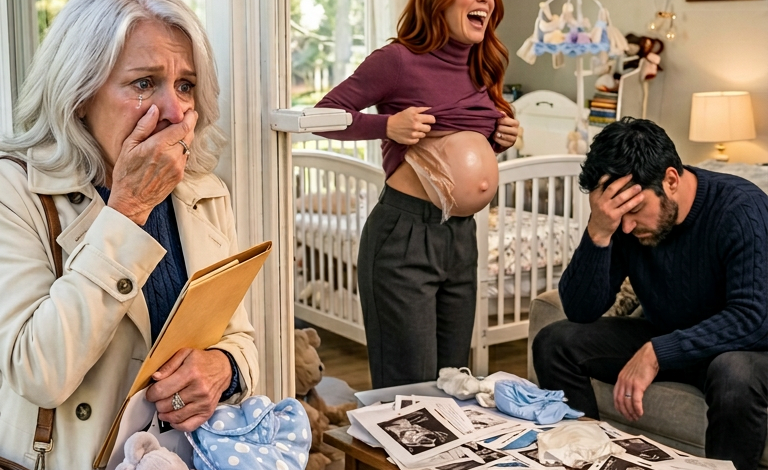 Een momentje… – Ik kwam glimlachend terug van de notaris, met cadeautjes mee voor de kleinzoon waarvan ik dacht dat die onderweg was…