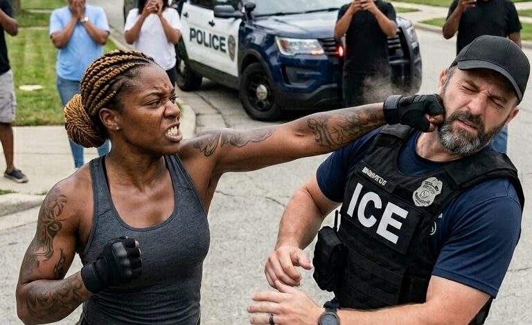 “ICE-agenten nemen zwarte vrouw in het vizier