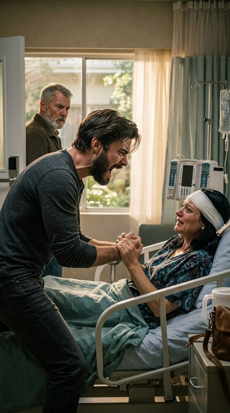 Een momentje… – “Ik lag in een ziekenhuisbed met gebroken ribben toen mijn man mijn pols vastpakte en snauwde: ‘Sta op. Het verjaardagsdiner…