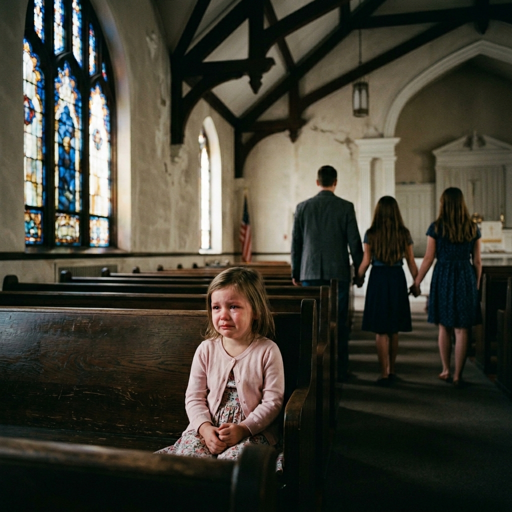 Een momentje… – Toen ik vier jaar oud was, zette mijn moeder me op een bankje in een kerk en zei: “Blijf hier….