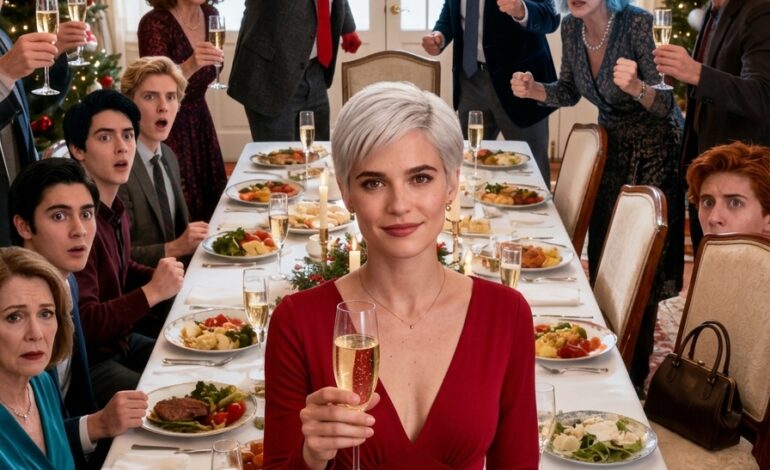 Tijdens de nieuwjaarstoast hief mijn vader zijn glas en kondigde aan: “Dit jaar steun je Yo…”