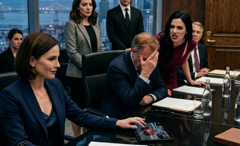 De nieuwe vrouw van mijn ex-man scheurde in een rode Ferrari mijn afgesloten oprit op en gooide ‘uitzettingspapieren’ op mijn bureau.