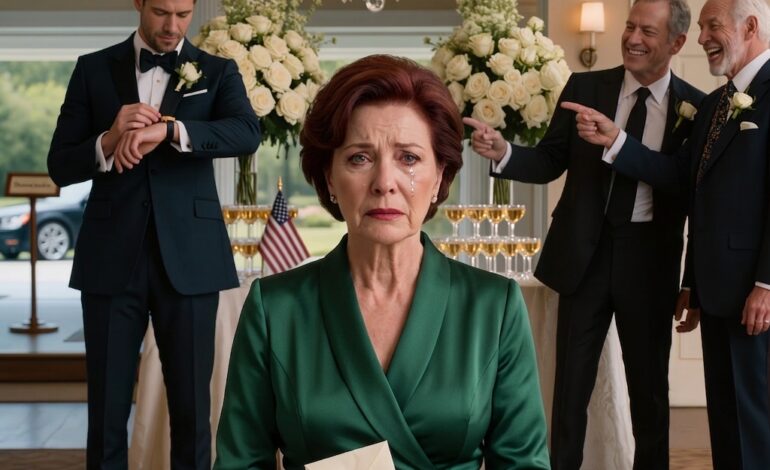 Op de schitterende bruiloft van mijn kleinzoon zat ik alleen met een geheim dat niemand vermoedde: in het testament van mijn overleden dochter had ik de controle over 33 miljoen dollar, en geen cent daarvan voor Tyler totdat hij bewees dat hij veranderd was. Toen werd Richard dronken en schepte hij op over “het geld van zijn moeder”, en besefte ik dat ze al jaren bezig waren om me te ruïneren. Tegen zonsopgang zouden advocaten, verborgen e-mails en een verzegelde envelop met opnames Tyler dwingen de waarheid onder ogen te zien.