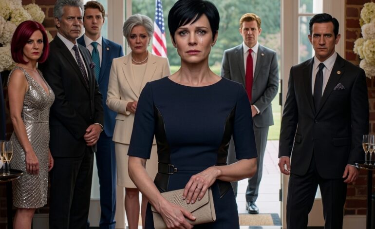 Op het verlovingsfeest van mijn zus vertelde mijn vader aan haar steenrijke schoonfamilie: “Alisha rijdt in een vrachtwagen en bezorgt maaltijdpakketten.” Iedereen glimlachte om mijn eenvoudige jurk. Toen gingen de deuren open. Federale beveiliging kwam binnen. Een hoge Amerikaanse functionaris liep rechtstreeks naar me toe, terwijl mijn familie in stilte toekeek.