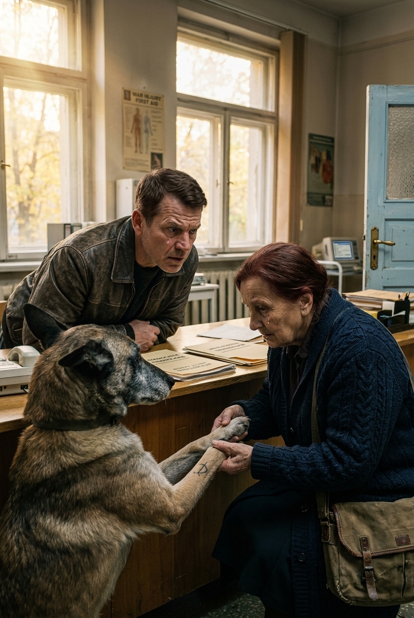 ‘Meneer… mijn hond heeft dezelfde tatoeage als u,’ zei iemand, waarmee een stille connectie aan het licht kwam die iedereen versteld deed staan en een lang vergeten belofte van een soldaat blootlegde, een verborgen verleden en een zware schuld die hij nooit meer had verwacht onder ogen te moeten zien.