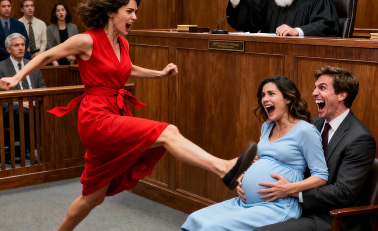 Een momentje… – De minnares sloeg de vrouw van de vrouw midden in het proces – de miljonair wist niet dat de rechter…