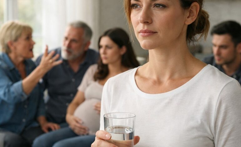 Toen de affaire van mijn man eindigde in een zwangerschap, verzamelde zijn hele familie zich in mijn woonkamer en eiste dat ik het huis verliet. Ik verhief mijn stem niet. Ik maakte geen ruzie. Ik glimlachte alleen maar en zei één zin – en zag hoe het zelfvertrouwen van hun gezichten verdween. Niet veel later boden ze hun excuses aan, maar toen betekende het al niets meer.