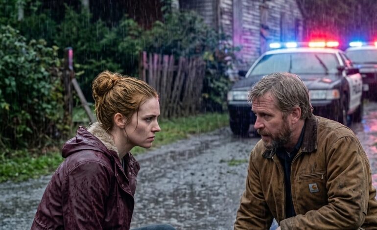 De ochtend dat het testament van mijn oma werd voorgelezen, ging mijn familie er rijk vandoor – en ik bleef achter met een vervallen huis dat niemand wilde hebben, terwijl mijn vader glimlachte en zei: “Ze gaf je wat je aankon.” Vier maanden later belde mijn voorman me om 10 uur ‘s avonds, met trillende stem: “Mevrouw… we hebben iets in de muur gevonden.” Toen ik in de regen aankwam, stonden er al twee politieauto’s op de oprit – en een agent was een stalen doos aan het afstoffen die ze achter een valse muur vandaan hadden gehaald… mijn initialen stonden in het deksel gegraveerd. Ik knielde neer om het te openen, maar de agent hield me abrupt tegen: “Mevrouw… voordat u het zegel verbreekt, moet ik weten: wie in uw familie weet dat u hier bent…?”