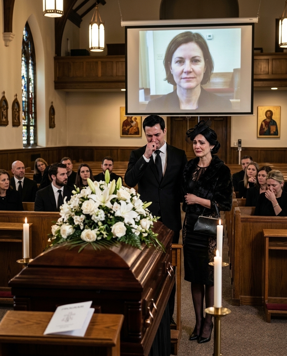 Hij nam zijn minnares mee naar de begrafenis, waarna zijn vrouw sprak