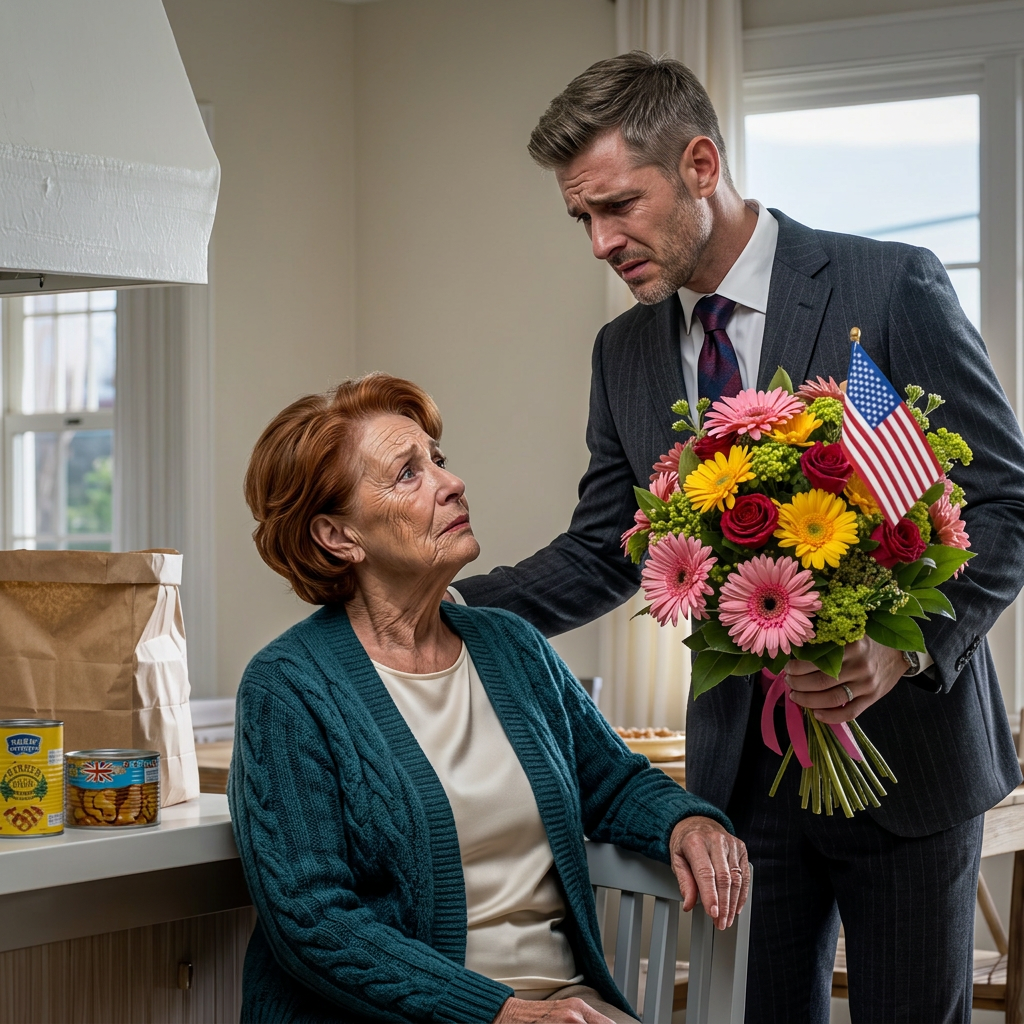 Unknown Title – Op Moederdag kwam mijn miljonairzoon mij bezoeken met bloemen en vroeg vriendelijk of ik tevreden was met de 5.000 dollar…