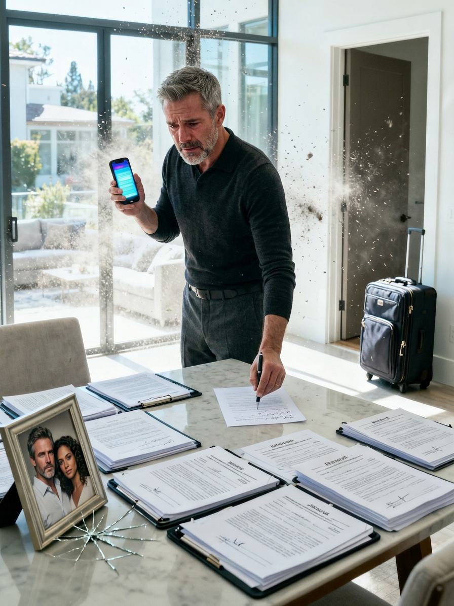 Mijn vrouw stuurde een berichtje: “Zakelijke conferentie verlengd – volgende week thuis.” Ik antwoordde: “Geen haast. De scheidingsconferentie is hier net begonnen.” Twee minuten later kreeg ik een berichtje met de simpele tekst: “Alsjeblieft, niet….”