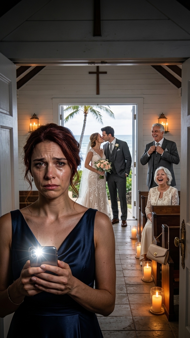 Een momentje… – “Ik volgde mijn man in Hawaï – een kapel in. Mijn zus stond in het wit naast hem. ‘Ze weet…