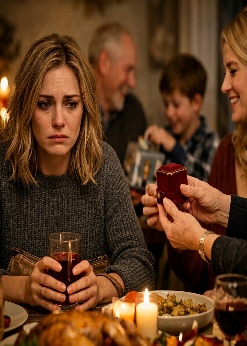 Mijn moeder gaf iedereen cadeaus met Thanksgiving, behalve mij. Een week later stonden ze voor mijn deur…