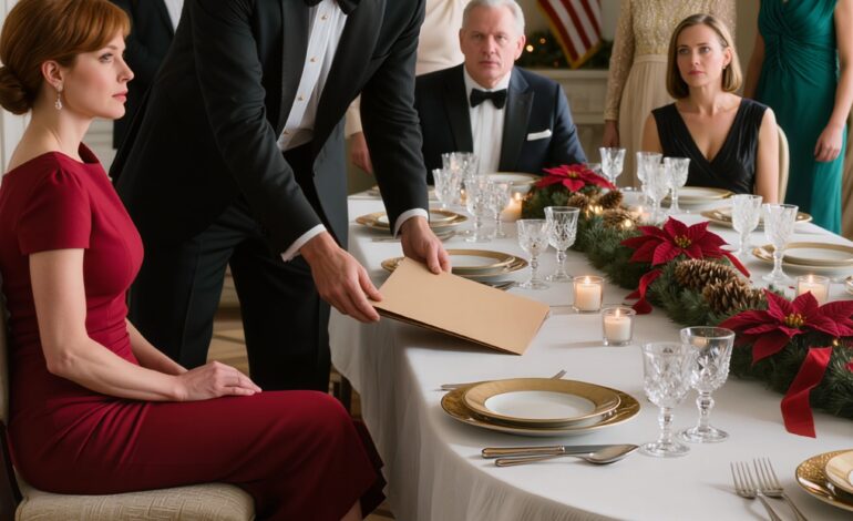 Mijn man overhandigde me de scheidingspapieren met Kerstmis — en toen legde mijn beste vriendin een envelop neer