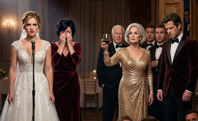 Ze lachten mijn moeder uit in het bijzijn van 200 bruiloftsgasten. Mijn toekomstige schoonmoeder hief haar glas en zei: ‘Dat is niet haar moeder, dat…