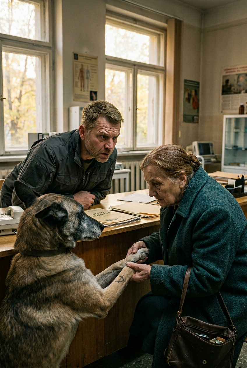 ‘Meneer… mijn hond heeft dezelfde tatoeage als u,’ zei iemand, waarmee een stille connectie aan het licht kwam die iedereen versteld deed staan en een lang vergeten belofte van een soldaat blootlegde, een verborgen verleden en een zware schuld die hij nooit meer had verwacht onder ogen te moeten zien.