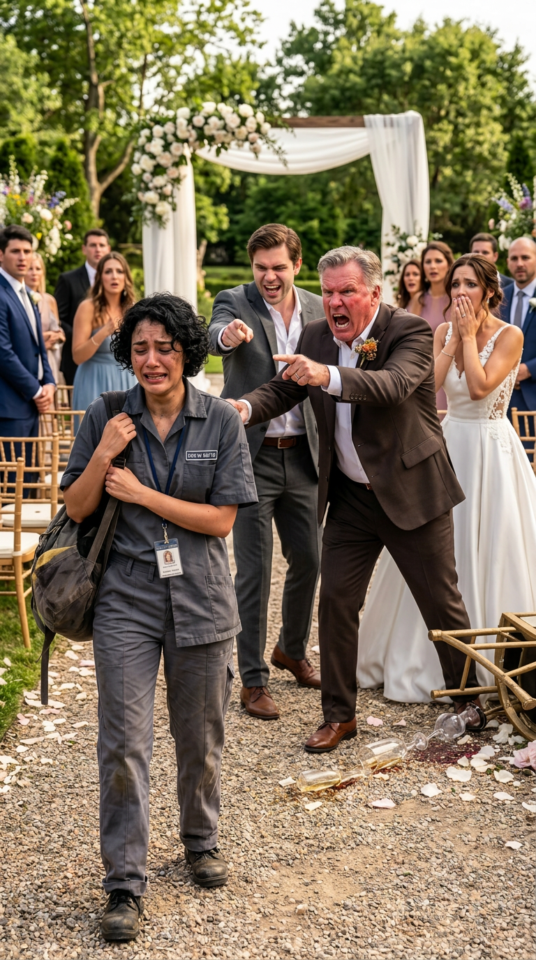 My father humiliated me at my brother’s wedding and ordered me to leave, while my brother laughed and asked the guests if I was still making pennies scrubbing floors. I walked out with nothing but my pride—then security stormed into the restaurant, began removing their gifts and luggage, and I stepped forward with the one truth that turned the entire night upside down.