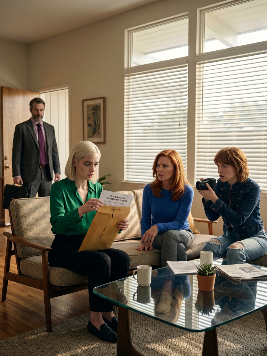 De avond dat ik mijn ouders vertelde dat ik “alles kwijt was”, stuurde mijn moeder geen berichtje met “Gaat het goed?”, maar “We moeten even privé praten.” Ik had een tech-startup vanuit het niets opgebouwd en verkocht voor 20 miljoen dollar, maar mijn advocaat stond erop dat ik zou liegen en zeggen dat ik alles had verspeeld… En om 3 uur ‘s nachts stuurde mijn neef een screenshot door van een besloten familiegroepschat die ik nooit had mogen zien: “Dit is onze kans… Haal de papieren tevoorschijn… Laat haar niets over de trust te weten komen.” Om 7:14 uur ‘s ochtends riep mijn moeder me naar huis – en er lag een envelop met mijn naam erop klaar. Ik opende de deur en zag de woorden “Intrekking van begunstigdenrechten”… Toen pakte mijn zus haar telefoon om te filmen hoe ik instortte – en toen klikte de voordeur open…