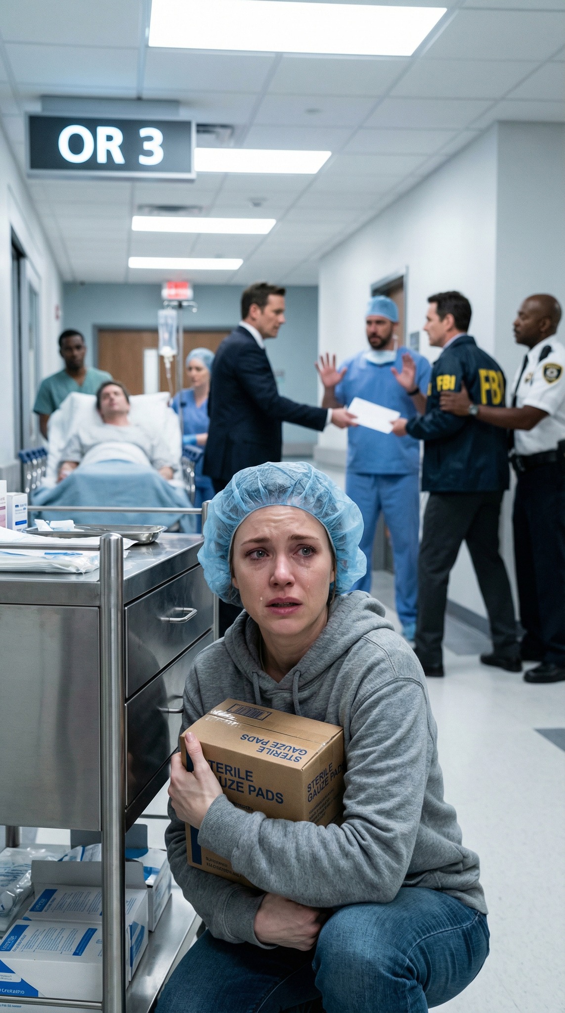 I ran to see my husband in the operating room. Suddenly, a nurse whispered to me: “Quick, ma’am, hide and trust me! It’s a trap!” And 10 minutes later… I froze when I saw him. It turns out that he…