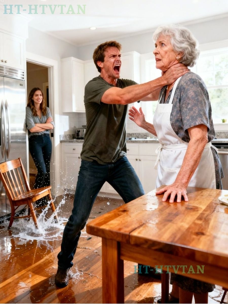 Mijn zoon greep me bij mijn keel en kneep steeds harder terwijl hij schreeuwde: ‘Gehoorzaam me, jij nutteloze oude vrouw! Ga nu meteen mijn eten koken!’ Zijn vrouw stond er maar bij en lachte me uit. Op dat moment wist ik dat ik het niet langer kon verdragen. Dus besloot ik hem een lesje te leren dat hij nooit zou vergeten…
