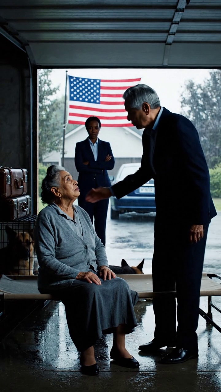 Toen mijn man overleed, zweeg ik over de negentien miljoen dollar en het landhuis dat hij me had nagelaten. Diezelfde avond gooide mijn schoondochter mijn bagage in de garage en zei koud: “Vanaf nu slaap je in de garage, naast het hondenhok.” Ik glimlachte alleen maar, want ik was vastbesloten om de regels te veranderen en haar haar wreedheid te laten betreuren.