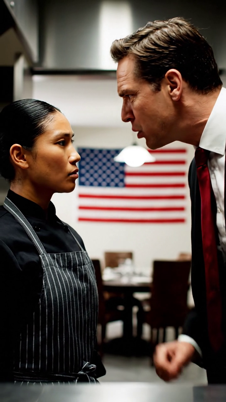 Mijn vader zei dat ik in de keuken moest blijven terwijl mijn zus de investeerders probeerde te overtuigen. Ik liep weg en tien minuten later kondigde de belangrijkste investeerder aan dat de chef-kok die hij had uitgenodigd, ontslag had genomen. WIE WAS VERTROKKEN?