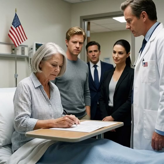 Right after my diagnosis, my son and daughter-in-law wanted me to sign the house over to them and rearrange all my savings, leaving only the medical costs behind as some kind of “favor.” The doctor begged me to fight back, but I just said, “Fine. Do it your way.” I signed every document right there at the hospital. They smiled like they’d won… until the lawyer walked in and froze when he saw what I’d already put in place.