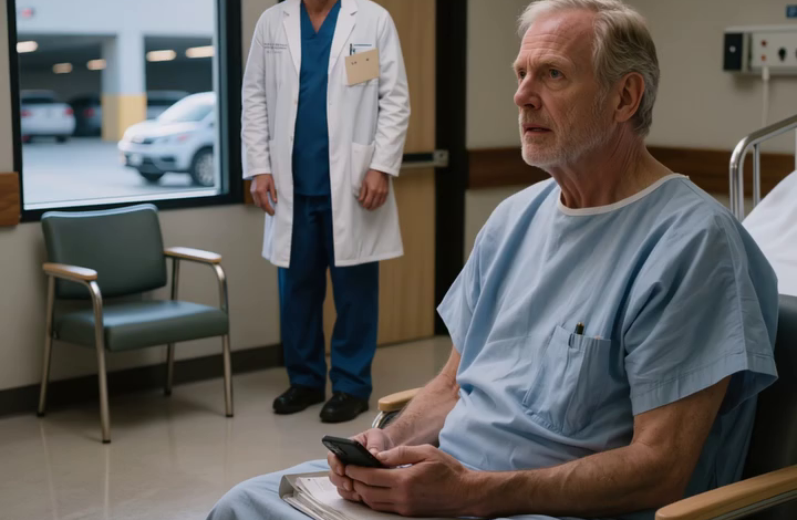 Drie dagen na mijn hartoperatie vroeg de verpleegster: “Wie brengt u naar huis, meneer Reeves?” Ik keek naar de ontslagmap op mijn schoot, waarop stond dat mijn zoon mijn nummer had geblokkeerd, en zei: “Niemand.” Toen kwam mijn chirurg de kamer binnen, keek me aan alsof hij iets wist wat ik niet wist, en noemde een oude envelop waar ik al vijfendertig jaar niet meer aan had gedacht…