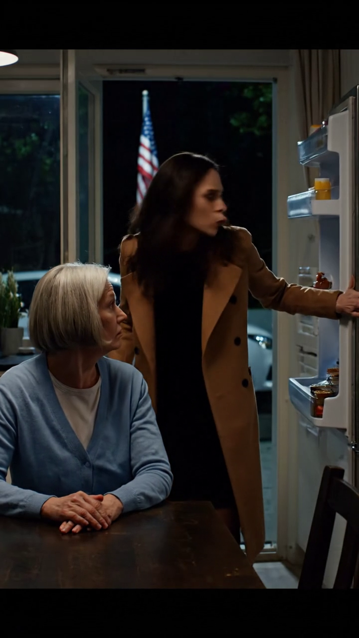 My daughter found me sitting in the dark and whispered, “Mom, why is there no food in the house? Don’t you get $10,000 every month?” My daughter-in-law curled her lip into a faint, cold smile and said calmly, “I’m the one who manages all the money in this house.” My daughter slowly removed her earrings… and in that instant, the whole room seemed to change.