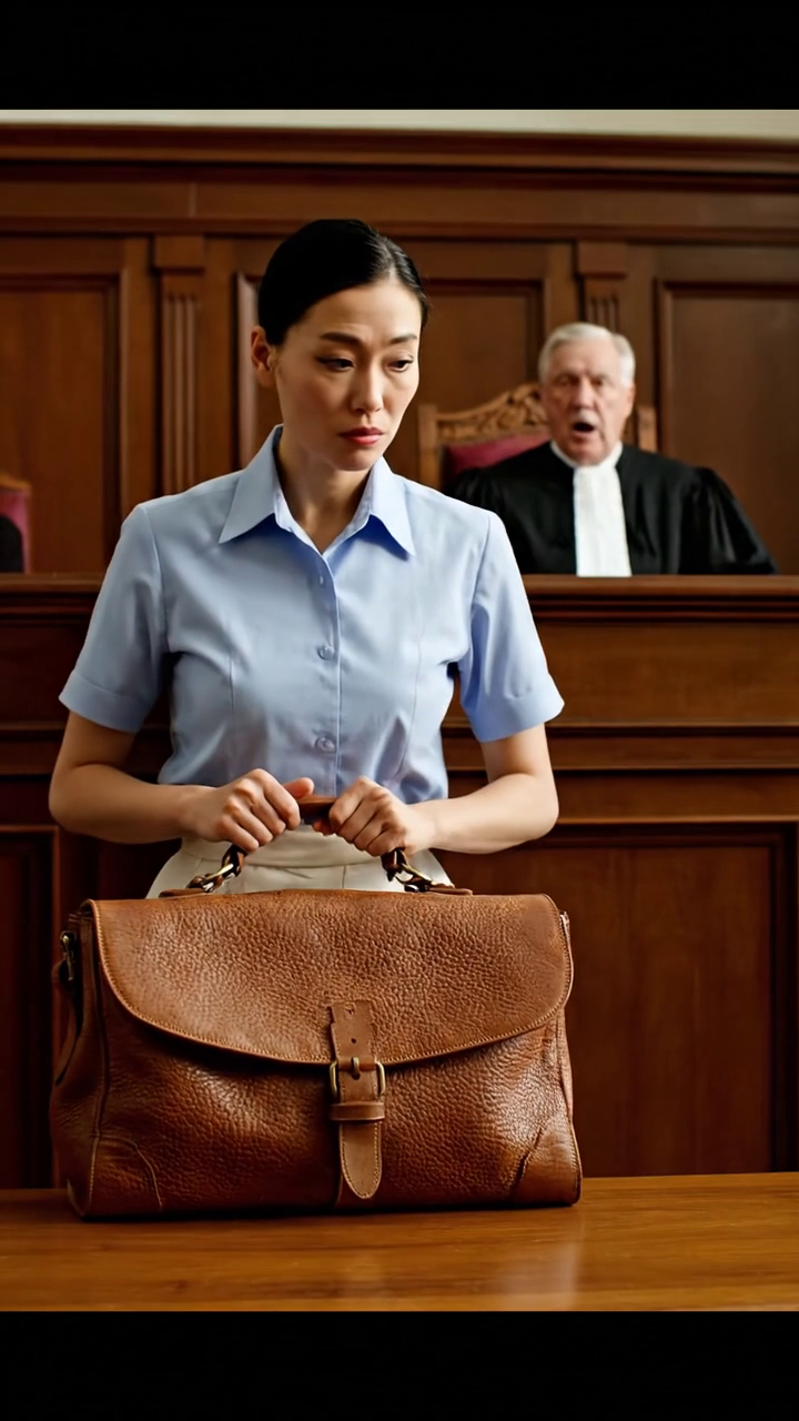 De rechter keek naar mijn schort en grijnsde: “Je bent serveerster… Welke kwalificaties zou je in vredesnaam kunnen hebben?” Mijn ouders lagen dubbel van het lachen