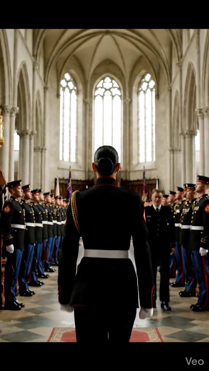 ‘Kleed je om voordat je ons allemaal voor schut zet,’ zei mijn vader toen hij me in mijn gala-uniform zag naast de onaangeraakte witte jurk die in plastic hing in de kapel van Quantico. Terwijl mijn zus lachte dat ik bewees dat ik niet vrouw genoeg was voor zijde, streek ik de gouden adelaar op mijn hals glad, keek naar de familie die me al jaren kleiner probeerde te maken, en zei: ‘Nee.’