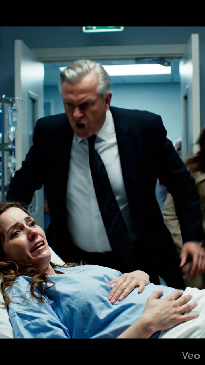 Een momentje… – Terwijl ik op het ziekenhuisbed lag, met één hand op mijn gezwollen buik, sprong de minnaar van mijn man op…