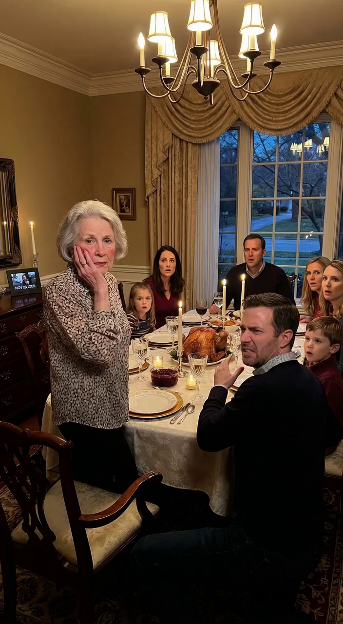 Een momentje… – Ik was de hele dag bezig met het maken van het perfecte Thanksgiving-diner, maar mijn zoon kwam te laat binnen,…