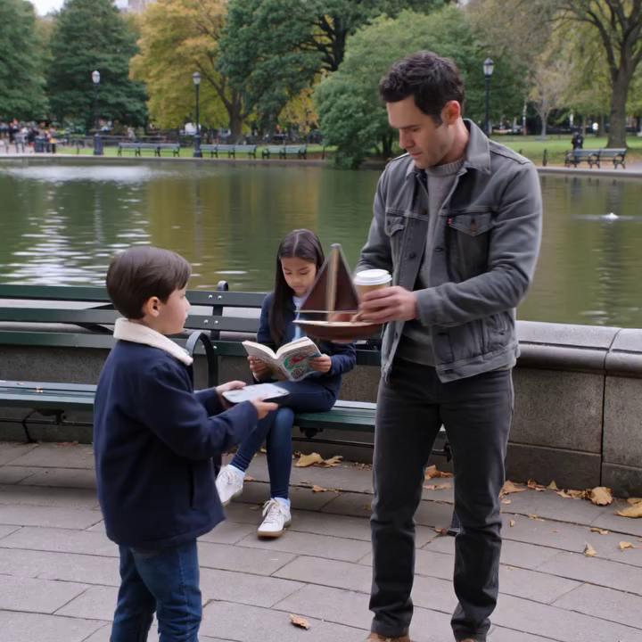 ‘Waarom lijkt mijn zoon sprekend op u?’ vroeg de miljardair-CEO in Central Park… en de stille alleenstaande vader werd bleek voordat hij antwoordde.