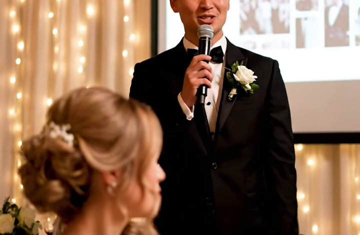 On my wedding day, my parents left two empty chairs in the front row and walked out in front of everyone, and four hours later my husband picked up a microphone and quietly turned the whole night into something none of us would ever forget