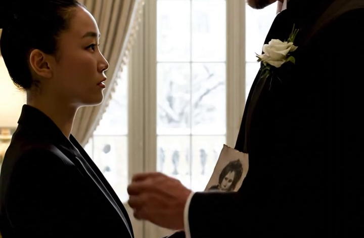 Hij trof de nieuwe huishoudster half begraven in de sneeuw aan buiten zijn kerstgala – waarna zijn eigen verloofde binnenkwam met een foto die de reddingsactie in een aftelmoment veranderde.