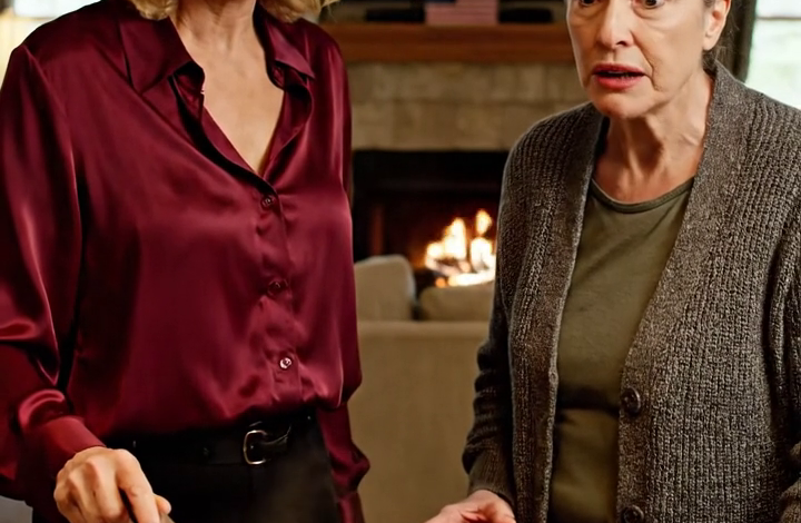 Ik was de soep aan het roeren toen mijn schoondochter plotseling de soeplepel naast me neersmeet en snauwde: “Wie kookt er nou zo?” Mijn zoon zette de tv harder en deed alsof hij niets hoorde. Vijf minuten later schudde een harde knal de hele keuken. Hij rende naar binnen – en bleef stokstijf staan bij wat hij zag.