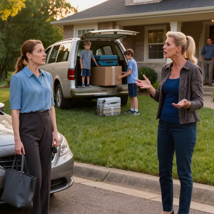 Ik kwam thuis in ons nieuwe huis en zag mijn schoonzus erin trekken alsof het haar eigen huis was, terwijl mijn man erbij stond en niets zei