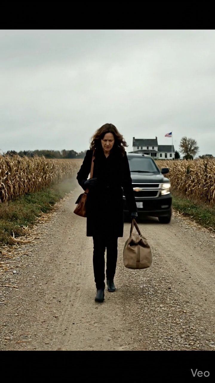 Nadat we mijn man hadden begraven, reed mijn zoon me naar een rustige weg buiten de stad en zei: “Hier stap je uit. Het huis en de zaak zijn nu van mij.” Ik stond in het stof, mijn tas stevig vastgeklemd, terwijl hij wegreed zonder om te kijken. Geen telefoon. Geen geld. En toen besefte ik het: ik was niet alleen. Ik was vrij… maar hij had geen idee wat ik allemaal had geregeld voordat zijn vader overleed…