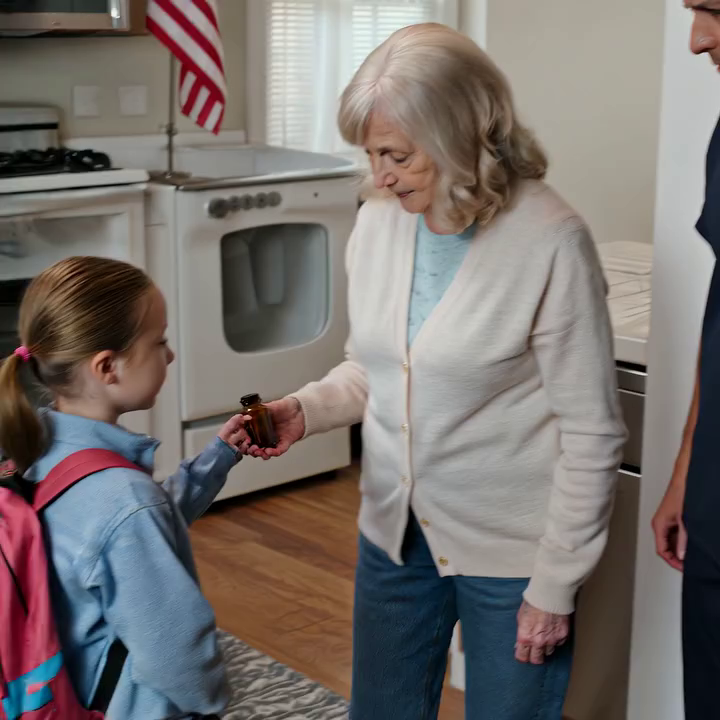 “Oma, mag ik stoppen met het innemen van de vitamines die juffrouw Caroline me geeft?” vroeg Julia toen ze van school thuiskwam.