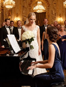 – Soita meille pianoa, veljeni morsian virnisti. – Vai ovatko lukion päättäjäiset hyviä vain tarjoilemaan juomia? Hän oli arvostettu musiikkiopiston ihmelapsi – ja hän piti minua tyhjänpäiväisenä. Kymmenen minuuttia myöhemmin istuin flyygelin ääressä, hänen salaa nauhoittaen tunnustuksensa salaa puhelimellani, jokaisen huoneessa olevan johtajan katsellessa. Kun viimeinen nuotti vaimeni, painoin toistoa kaiuttimista – ja sitten häät räjähtivät.