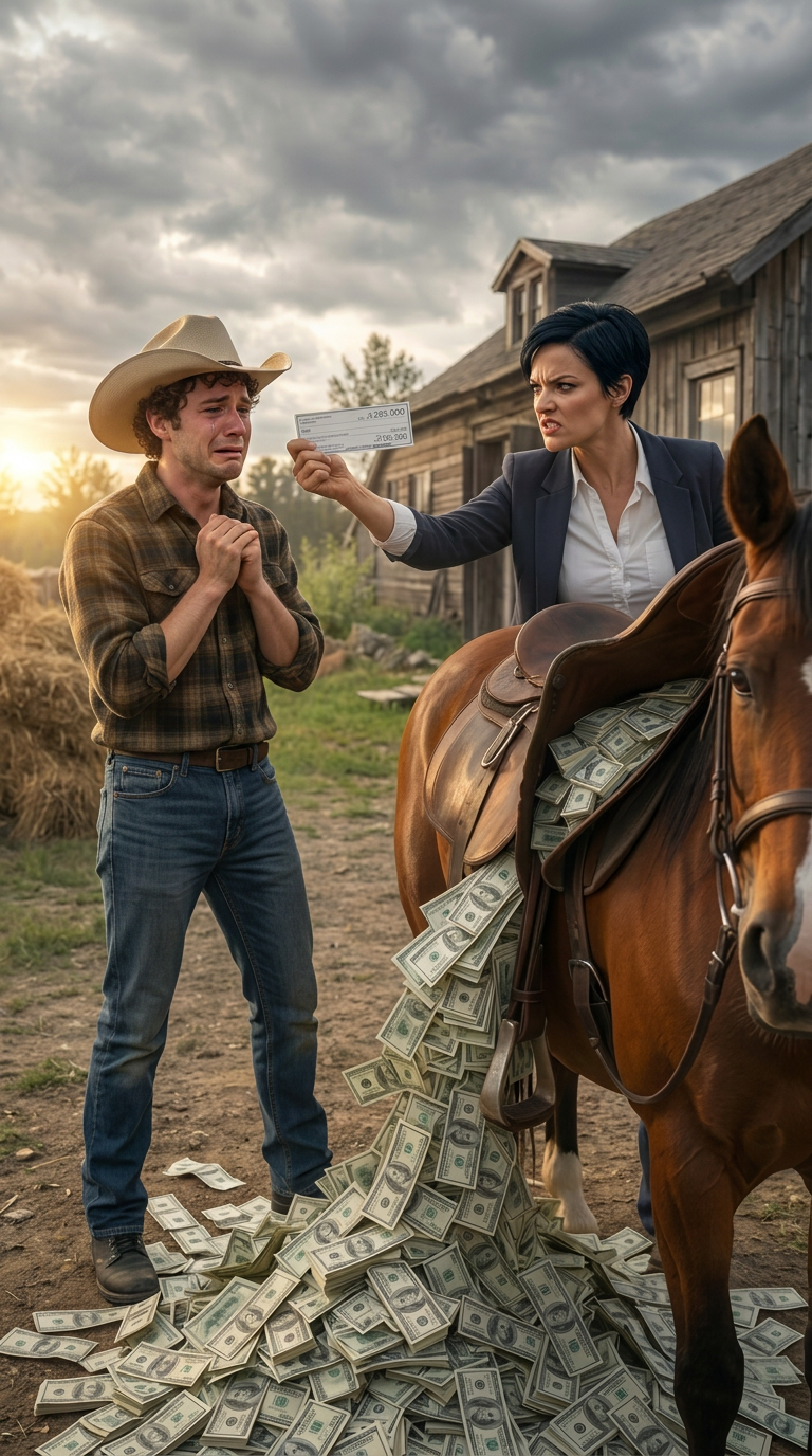 My sister forced me into accepting an old house and a horse as my inheritance, while she took the entire $125K from our dad’s will, despite never bothering to visit him in the hospital. But under the saddle of the horse, I found a huge surprise from dad that changed everything…