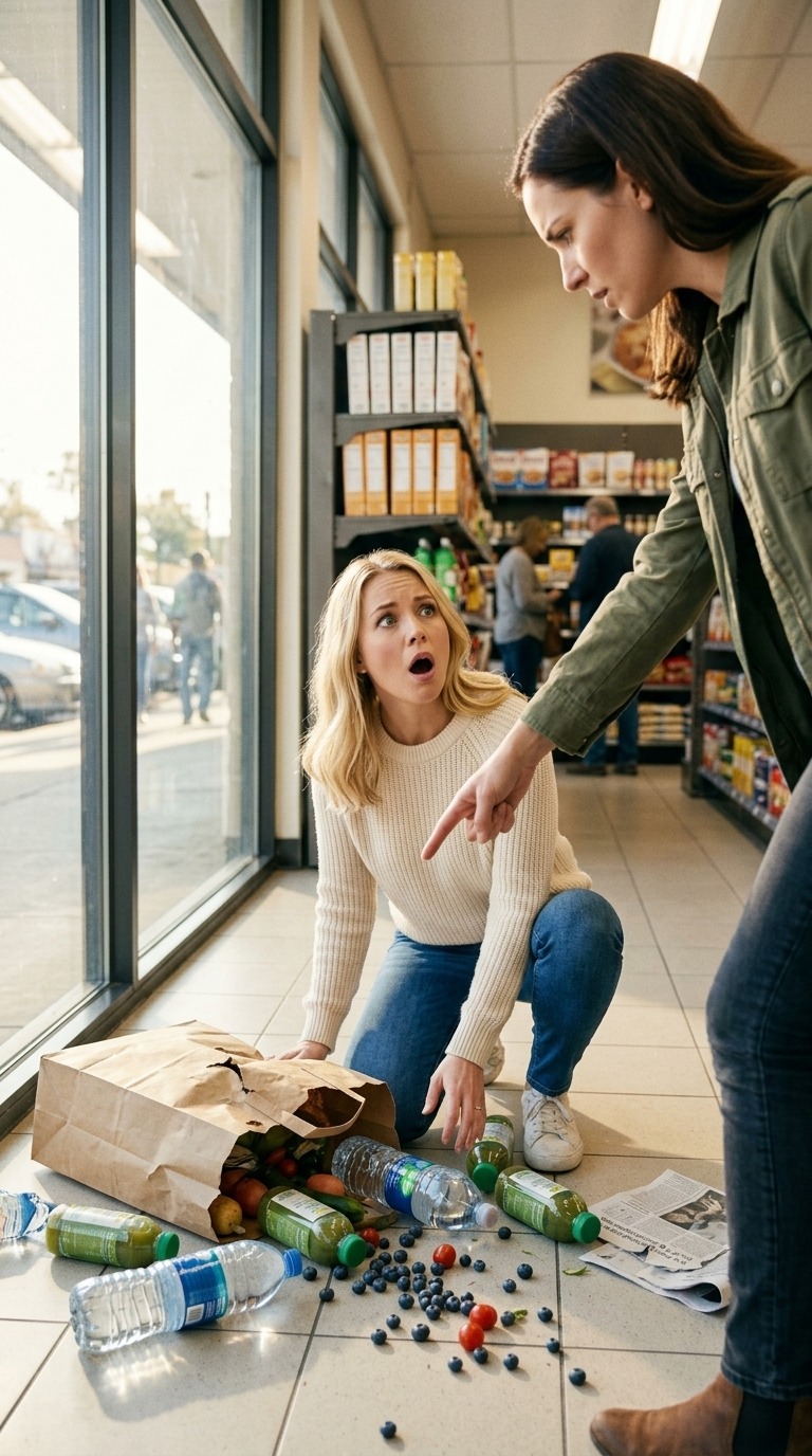 “At the grocery store, I felt someone watching me. A stranger stepped closer, said, ‘You remind me of someone I used to know.’ I tried to ignore her, but she said, ‘My lovely sister disappeared years ago,’ she whispered. I asked, trying to keep my voice steady, ‘Who was she?’ Her eyes narrowed. ‘You are.’ My hands went cold, and my shopping bag slipped from my grip.” – Royals
