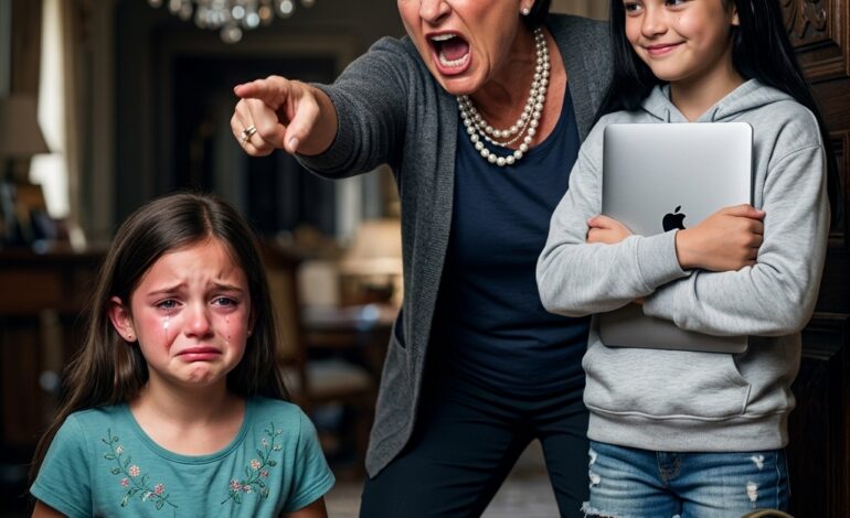 Mijn schoonmoeder eiste dat mijn 9-jarige dochter haar MacBook van $1600 aan haar nichtje cadeau zou geven. Ze zei dat als ze weigerde, ze haar niet meer ‘oma’ mocht noemen. Toen stond mijn man op en zei DIT. De gezichten van zijn ouders werden bleek…