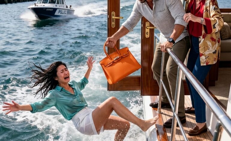 Mijn man duwde me van een boot om 2,5 miljard dollar te stelen. Toen hij thuiskwam, stond ik hem met een verrassing op te wachten