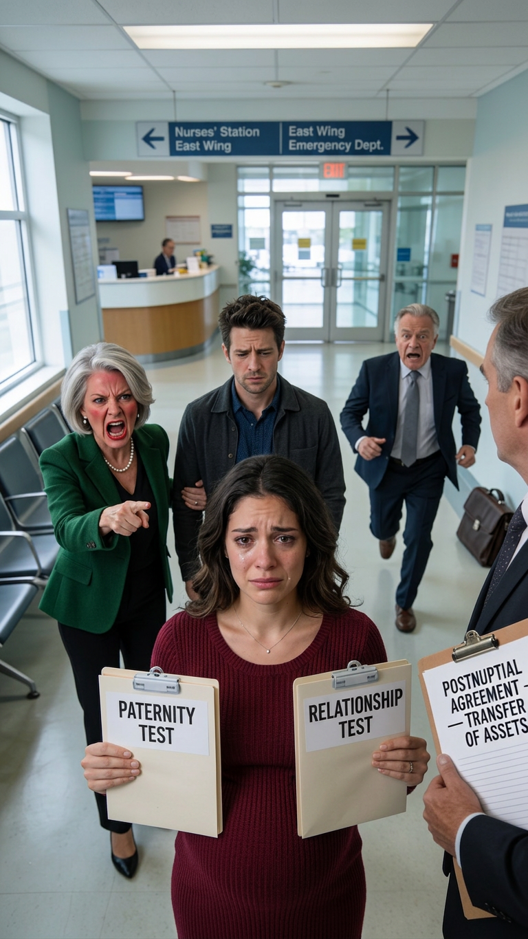 I’m expecting a baby, but my Husband’s new Stepmother wants a paternity test because she doesn’t want to share the family money. I said okay, but only if she takes one too. Now, she’s yelling at me in the hospital. – Royals