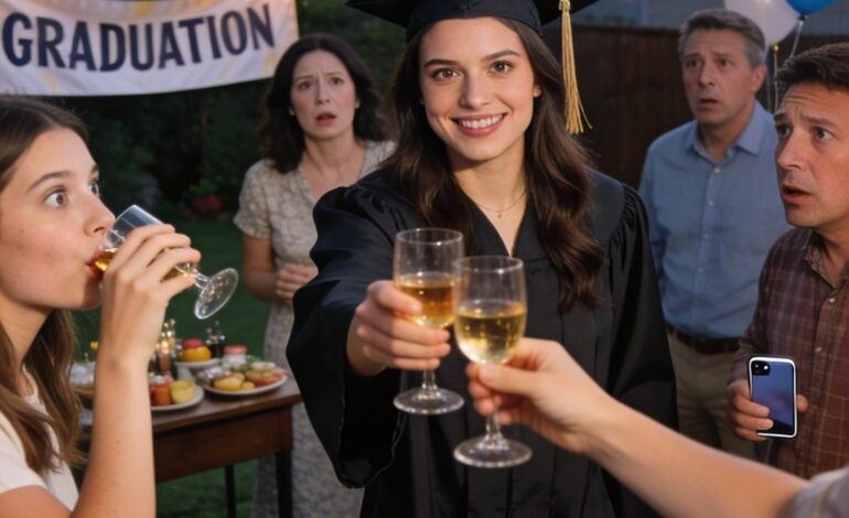 At my graduation party, I saw my Mom slip something into my drink. So I stood, smiling, and toasted to my Sister. She drank what was meant for me. – Royals