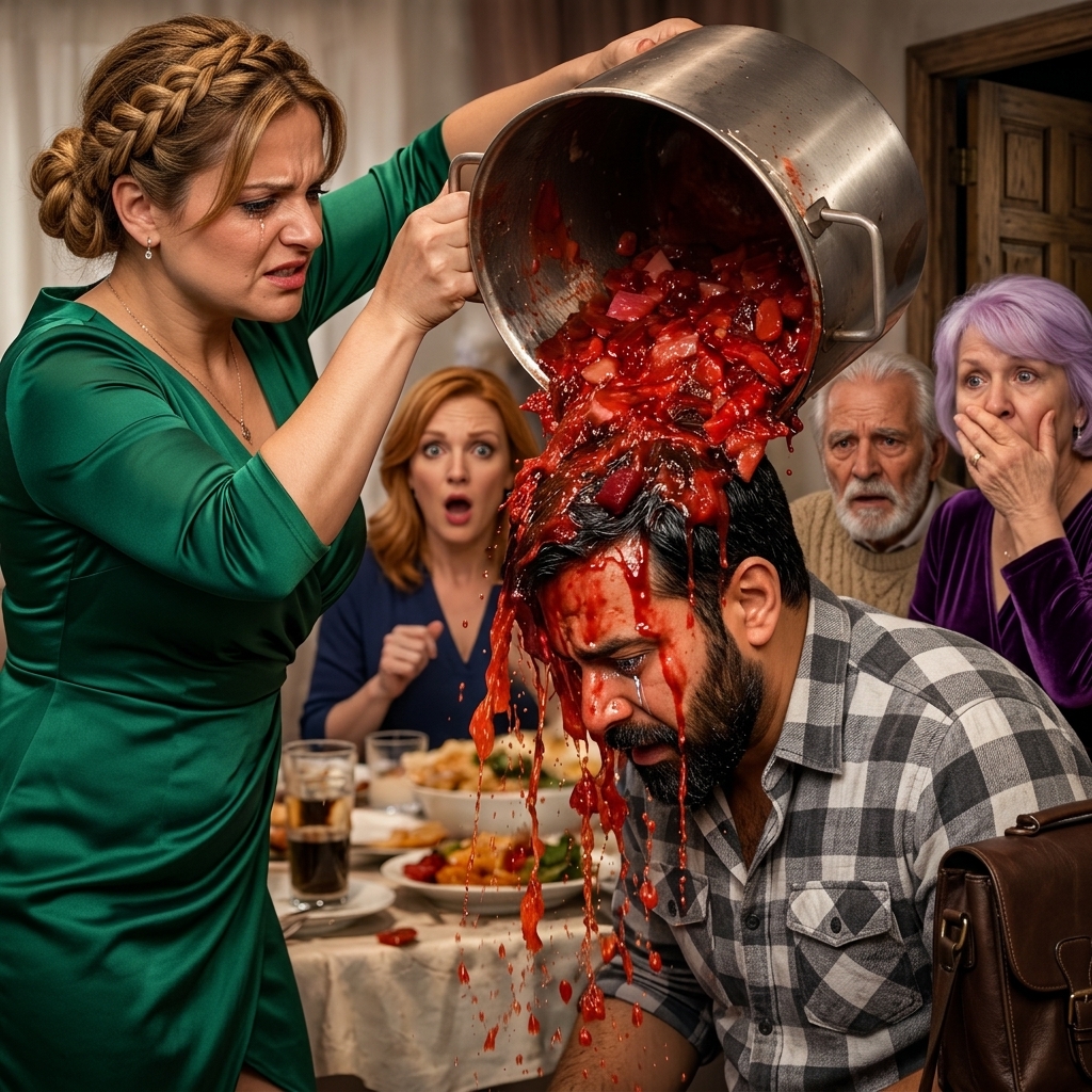 “You’ve put on weight!” my husband declared in front of all my relatives. I walked up to him in silence and poured a pot of borscht over his head.